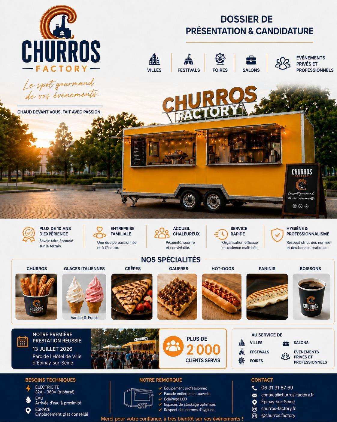 Dossier de candidature Churros Factory
